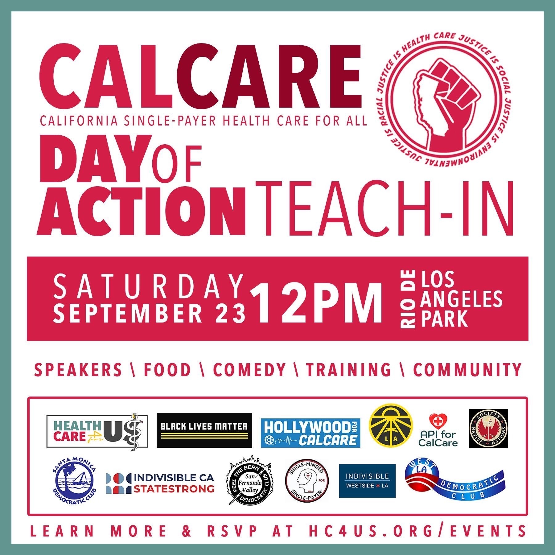 Los Angeles CalCare Day of Action Teach-in Event – Health Care For Us