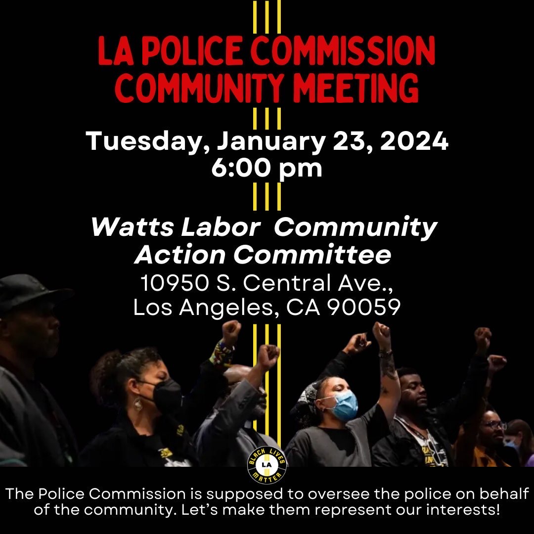Los Angeles Police Commission Community Meeting