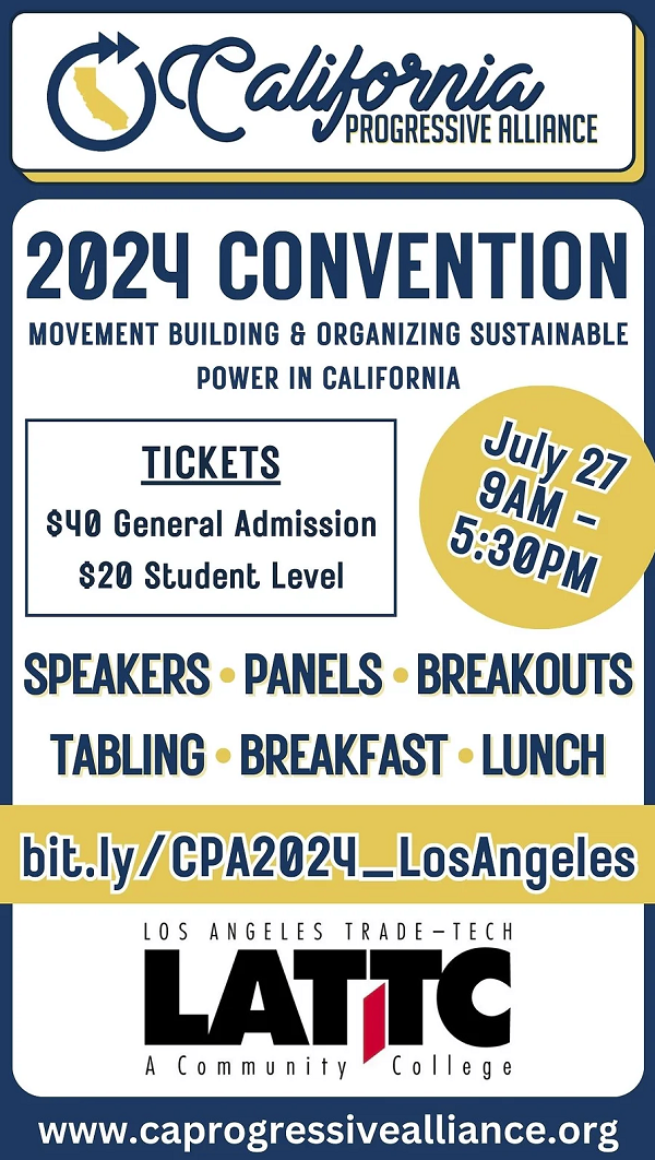 California Progressive Alliance Conference 2024