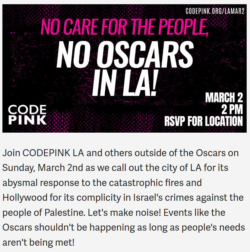 No Oscars in LA!