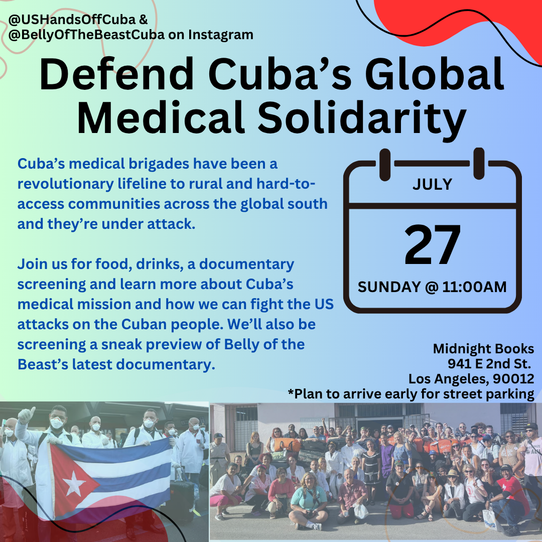Los Angeles US Hands Off Cuba Committee